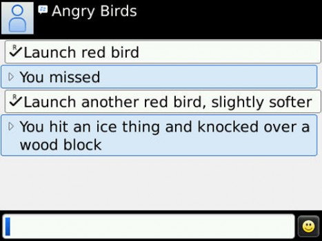 Angry Birds on BlackBerry